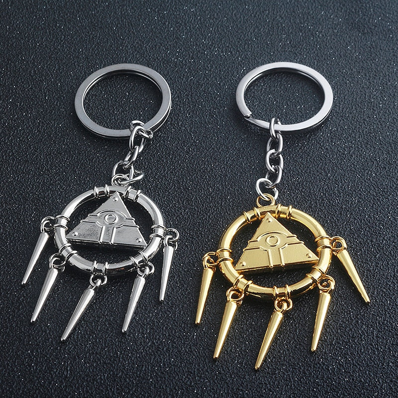 Yu-Gi-Oh - Yugi Muto Millenium Puzzle, Millennium Wheel Wisdom Keychains & Necklaces