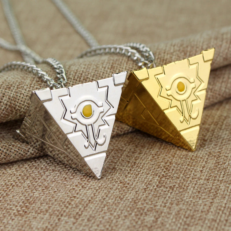 Yu-Gi-Oh - Yugi Muto Millenium Puzzle, Millennium Wheel Wisdom Keychains & Necklaces