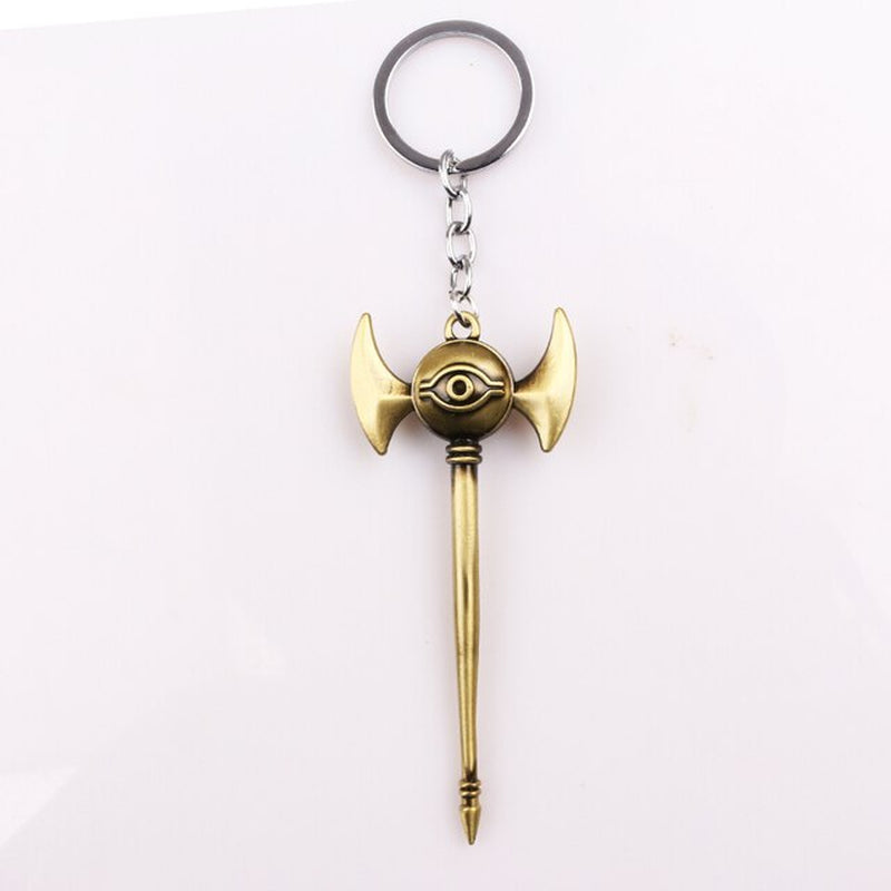 Yu-Gi-Oh - Yugi Muto Millenium Puzzle, Millennium Wheel Wisdom Keychains & Necklaces