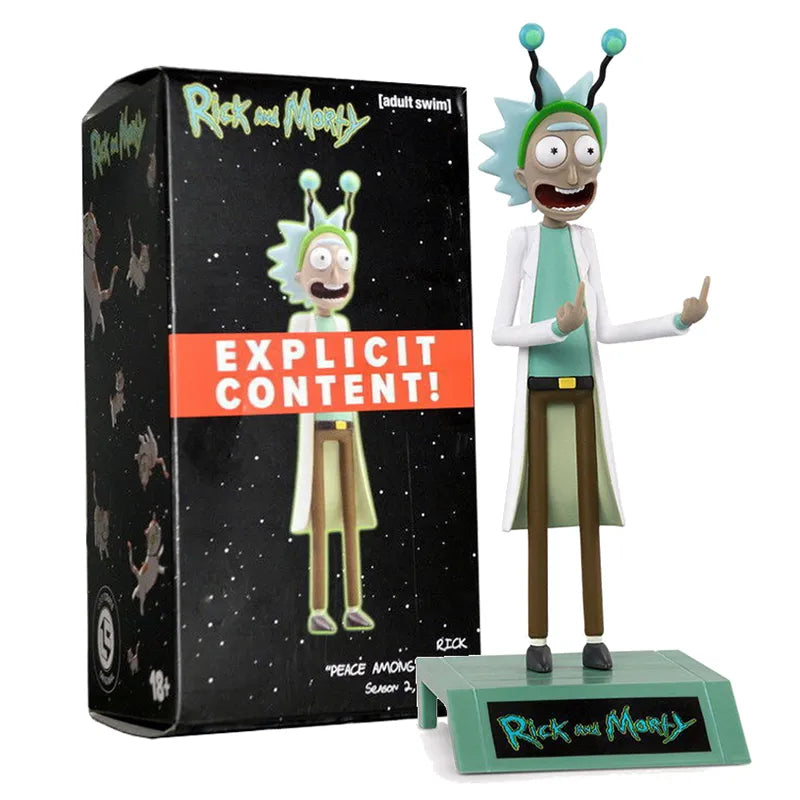 16Cm Rick Sanchez Action Figure Middle Finger Peace Collection