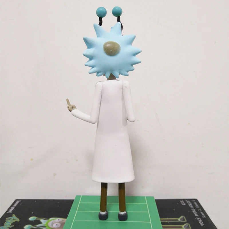 16Cm Rick Sanchez Action Figure Middle Finger Peace Collection