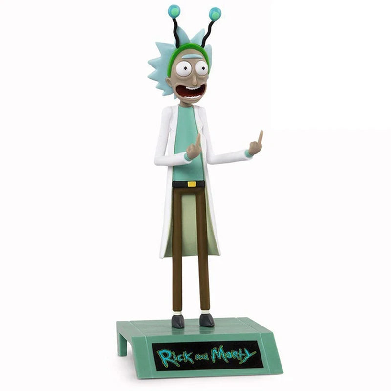 16Cm Rick Sanchez Action Figure Middle Finger Peace Collection