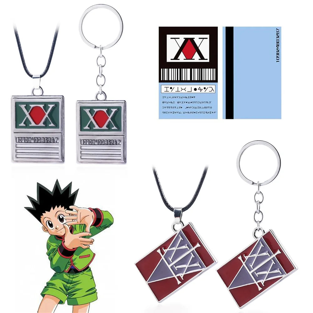 Hunter X Hunter -  GON FREECSS License Metal Card Keychain & Necklace