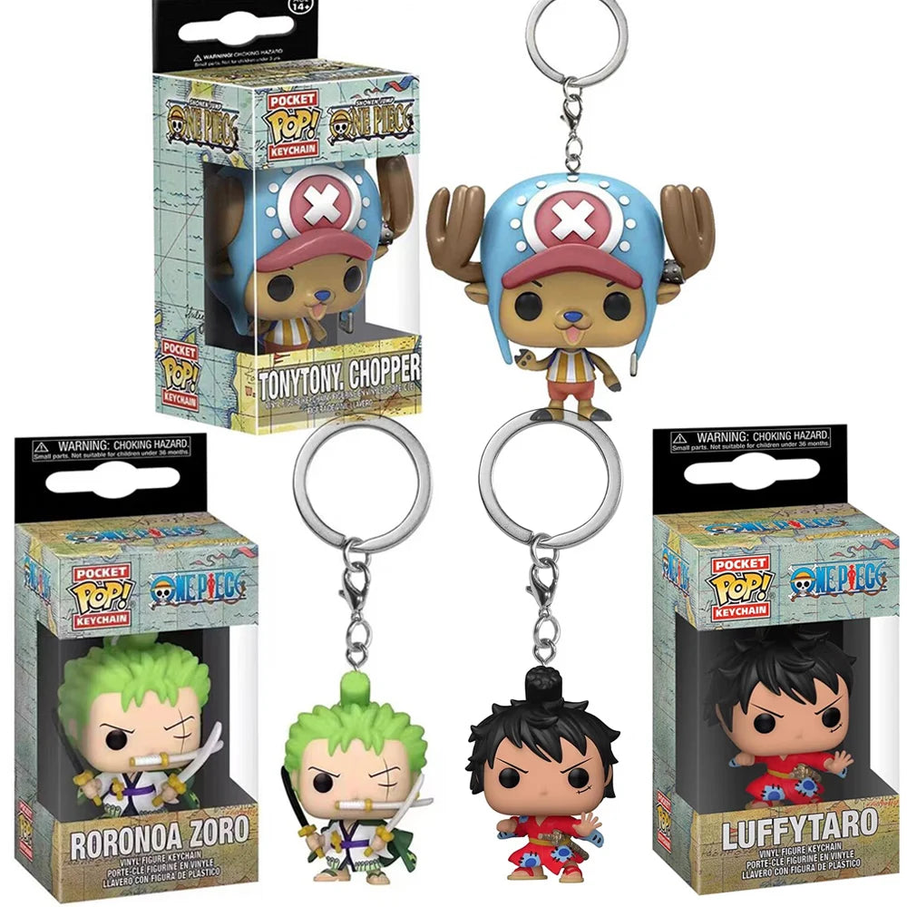 ONE PIECE - Tony Chopper, Roronoa Zoro, Luffytaro Key Chain