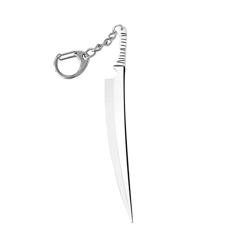 Bleach - Keychain Kurosaki Ichigo Ulquiorra Mask Sword Metal Pandent Keyring for Women Men Car Jewelry Fan Cosplay Prop