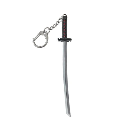 Bleach - Keychain Kurosaki Ichigo Ulquiorra Mask Sword Metal Pandent Keyring for Women Men Car Jewelry Fan Cosplay Prop