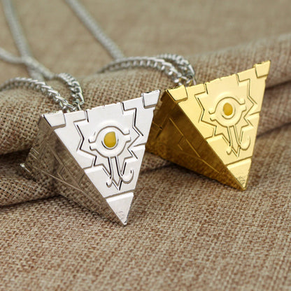 Yu-Gi-Oh - Yugi Muto Millenium Puzzle, Millennium Wheel Wisdom Keychains & Necklaces 