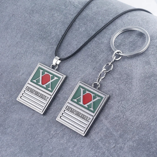 Hunter X Hunter -  GON FREECSS License Metal Card Keychain & Necklace