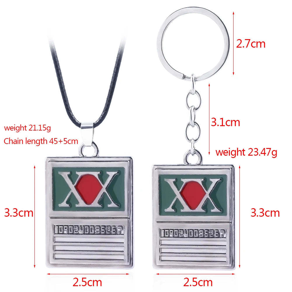 Hunter X Hunter -  GON FREECSS License Metal Card Keychain & Necklace