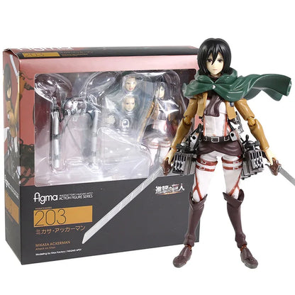 Attack on Titan - Eren Jaeger 207 Mikasa Ackerman 203 Levi Ackerman 213 Action Figure Collectible