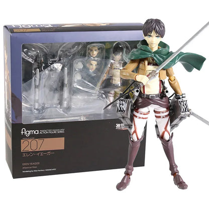 Attack on Titan - Eren Jaeger 207 Mikasa Ackerman 203 Levi Ackerman 213 Action Figure Collectible