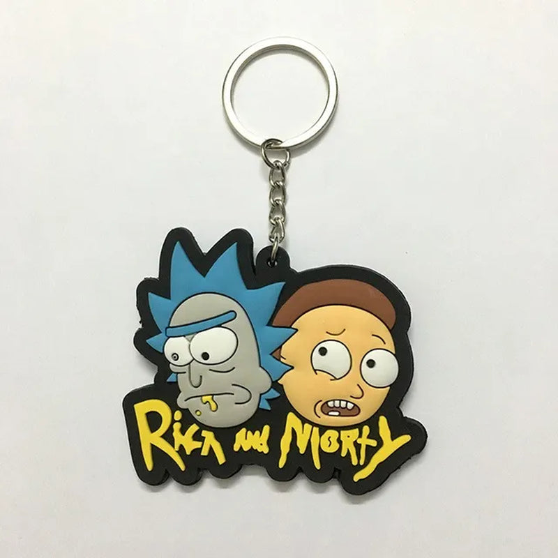 Cartoon Rick and Morty Keychain