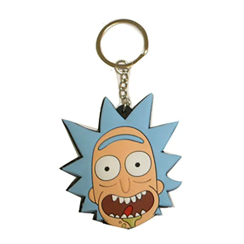 Cartoon Rick and Morty Keychain