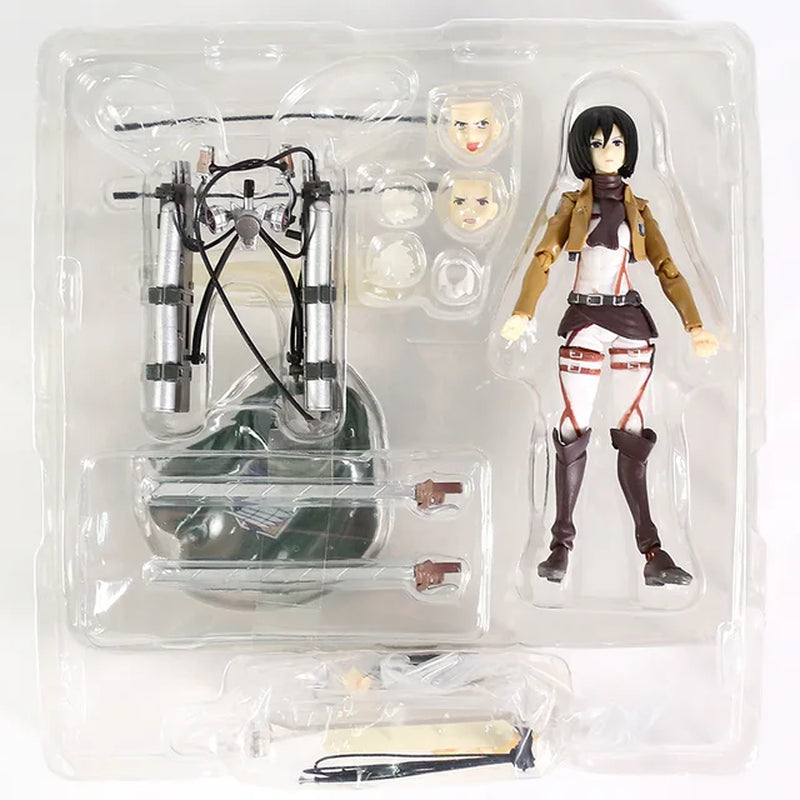 Attack on Titan - Eren Jaeger 207 Mikasa Ackerman 203 Levi Ackerman 213 Action Figure Collectible