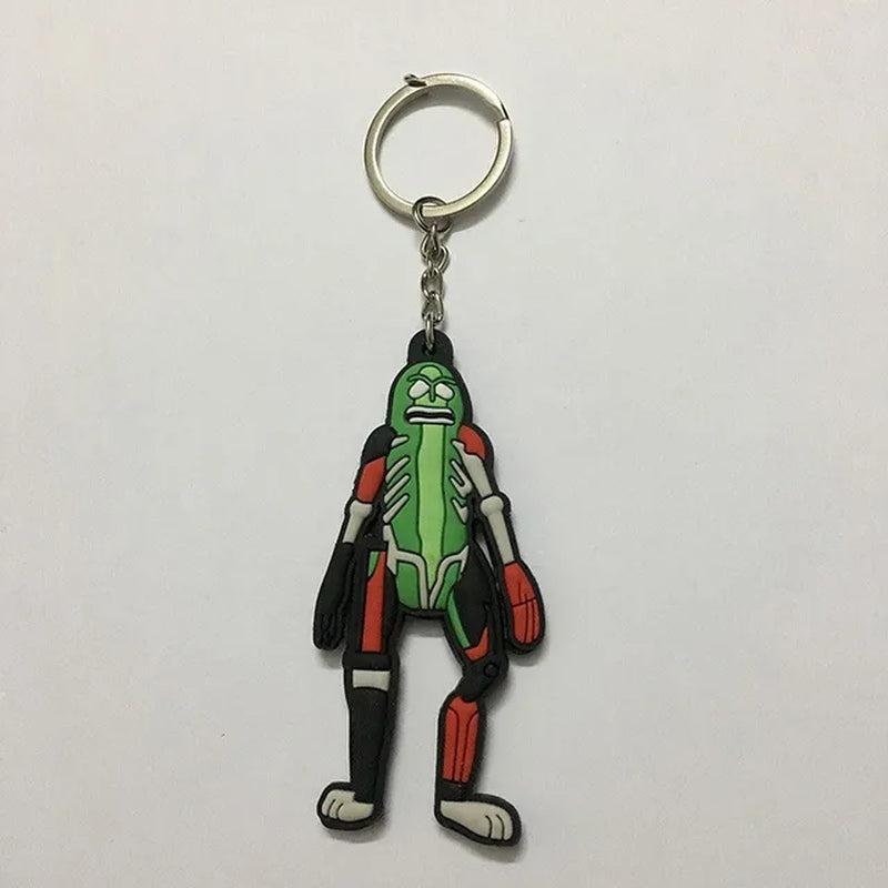 Cartoon Rick and Morty Keychain