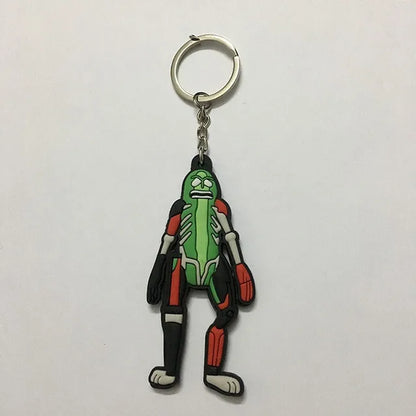 Cartoon Rick and Morty Keychain