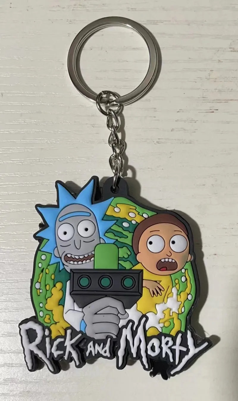 Cartoon Rick and Morty Keychain