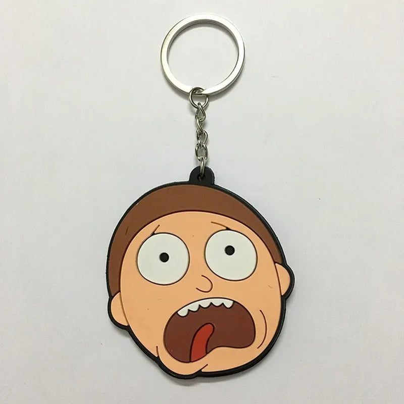 Cartoon Rick and Morty Keychain