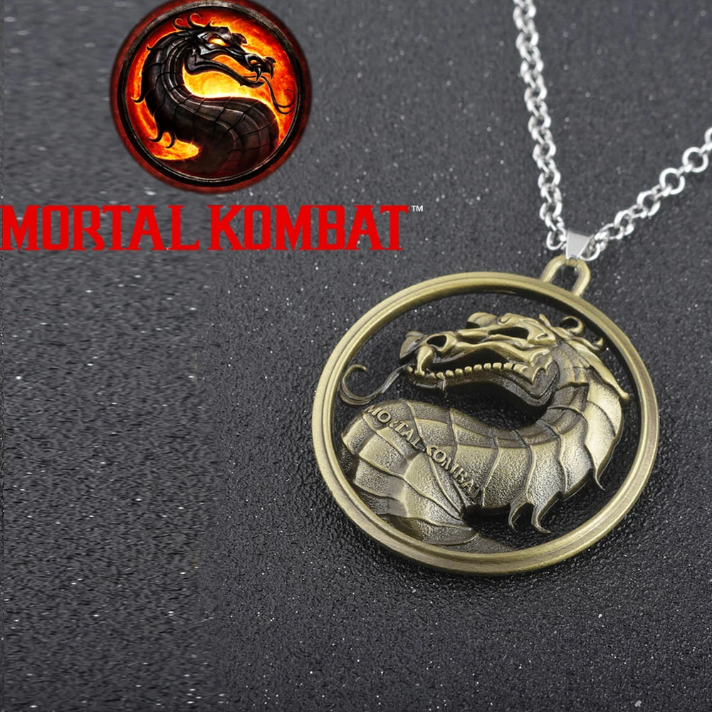 Mortal Kombat Pendant Dragon Necklace