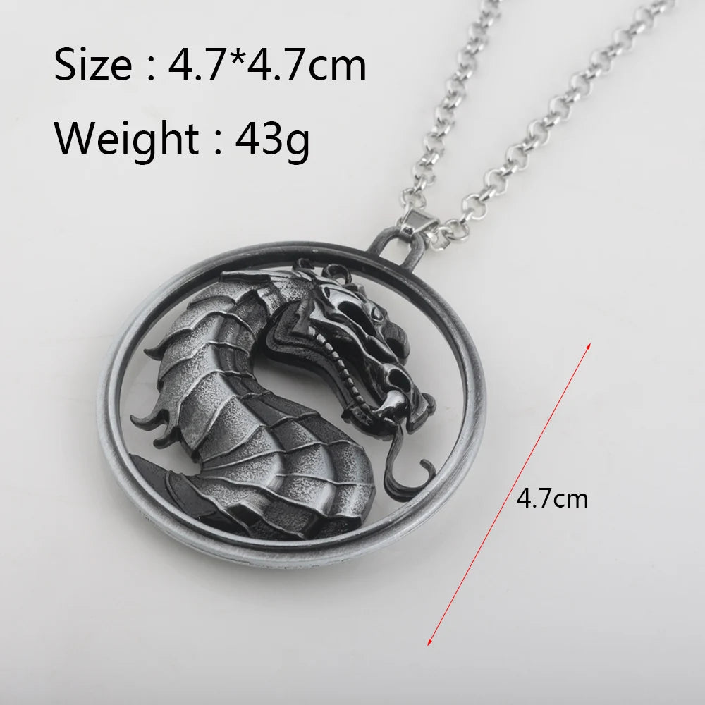 Mortal Kombat Pendant Dragon Necklace