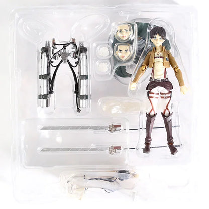 Attack on Titan - Eren Jaeger 207 Mikasa Ackerman 203 Levi Ackerman 213 Action Figure Collectible