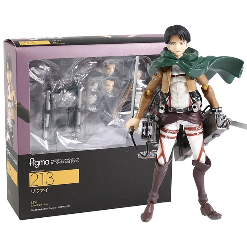 Attack on Titan - Eren Jaeger 207 Mikasa Ackerman 203 Levi Ackerman 213 Action Figure Collectible