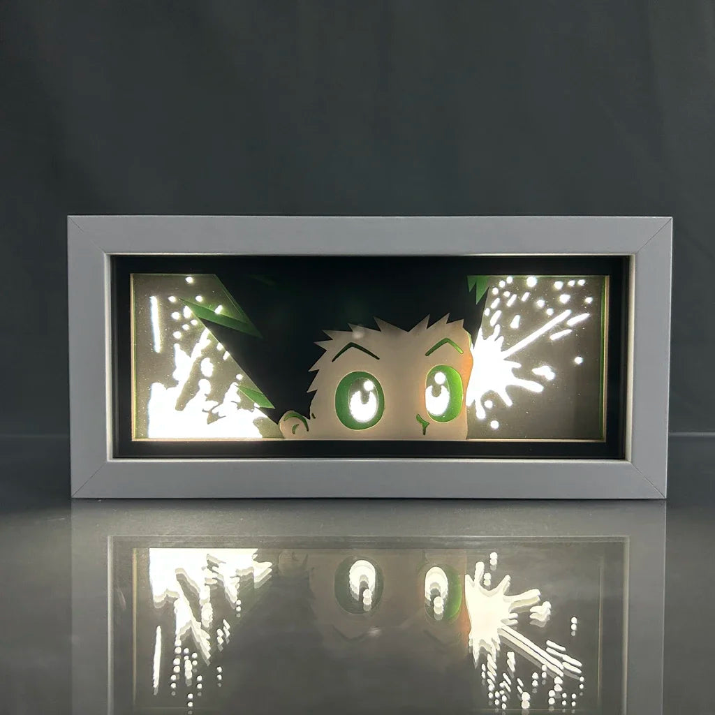 Hunter X Hunter - LED Light Paper Cut Shadow Box Killua Figures Lightbox